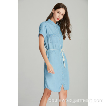 DAMEN TENCEL DENIM KLEID